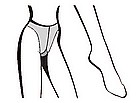 Pantyhose, reinforced crotch